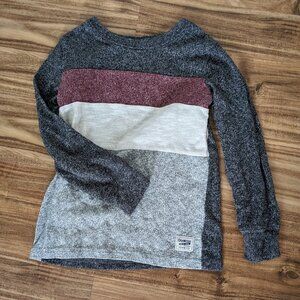 Boys OshKosh B'Gosh Stripe Long Sleeve Merled Tee - Size 7